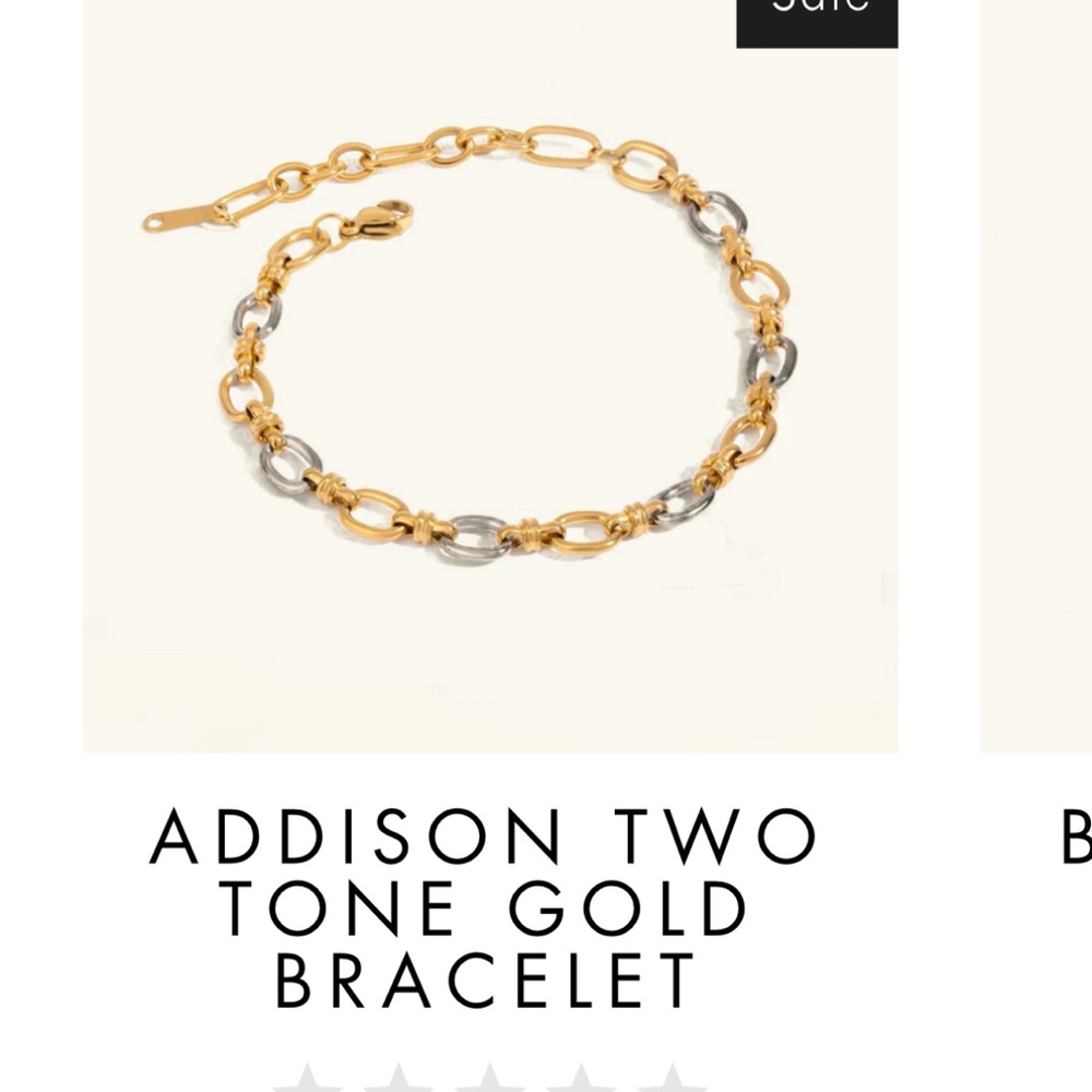 Avaria - Addison Two-Tone Gold and Silver Bracelet